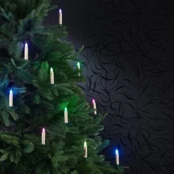 10 Bougies De Noël à LED RVB Avec Télécommande Infrarouge -Pearl Noël Soldes Boutique 10 bougies de noel a led rvb avec telecommande infrarouge ref NX3770 2 1
