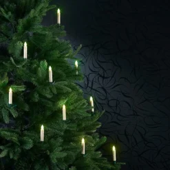 10 Bougies De Noël à LED RVB Avec Télécommande Infrarouge -Pearl Noël Soldes Boutique 10 bougies de noel a led rvb avec telecommande infrarouge ref NX3770 4 1