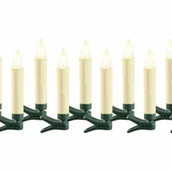 10 Bougies LED à Piles Télécommandées Pour Sapin De Noël 7 10 Bougies LED à Piles Télécommandées Pour Sapin De Noël -Pearl Noël Soldes Boutique 10 bougies led a piles telecommandees pour sapin de noel ref ZX1118 4