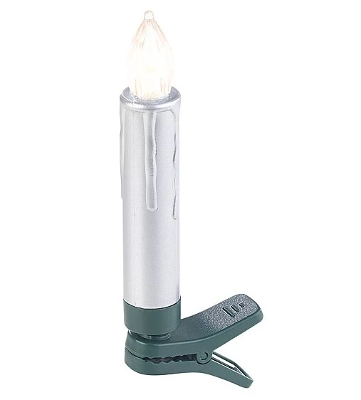 20 Bougies LED Pour Sapin De Noël Avec Télécommande - Coloris Argent 3 20 Bougies LED Pour Sapin De Noël Avec Télécommande - Coloris Argent – Image 3