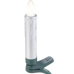 30 Bougies LED Pour Sapin De Noël Avec Télécommande - Coloris Argent -Pearl Noël Soldes Boutique 10 bougies led pour sapin de noel avec telecommande coloris argent ref NX8816 3 2