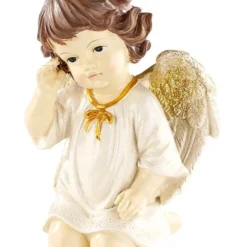 2 Anges De Noël Décoratifs - 15 Cm -Pearl Noël Soldes Boutique 2 anges de noel decoratifs ref NX7266 4