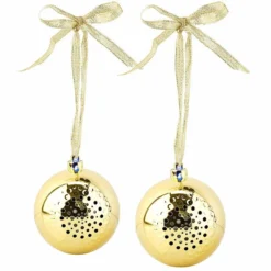 2 Boules De Noël Avec Bluetooth Et Haut-parleur Intégré - Or 8 2 Boules De Noël Avec Bluetooth Et Haut-parleur Intégré - Or -Pearl Noël Soldes Boutique 2 boules de noel avec bluetooth et haut parleur integre or ref NC9853 3