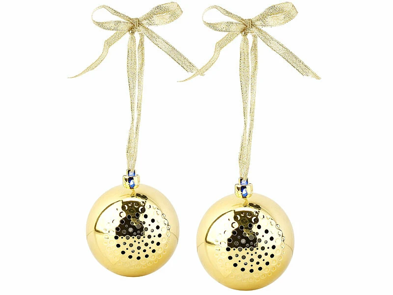 2 Boules De Noël Avec Bluetooth Et Haut-parleur Intégré - Or 3 2 Boules De Noël Avec Bluetooth Et Haut-parleur Intégré - Or – Image 3