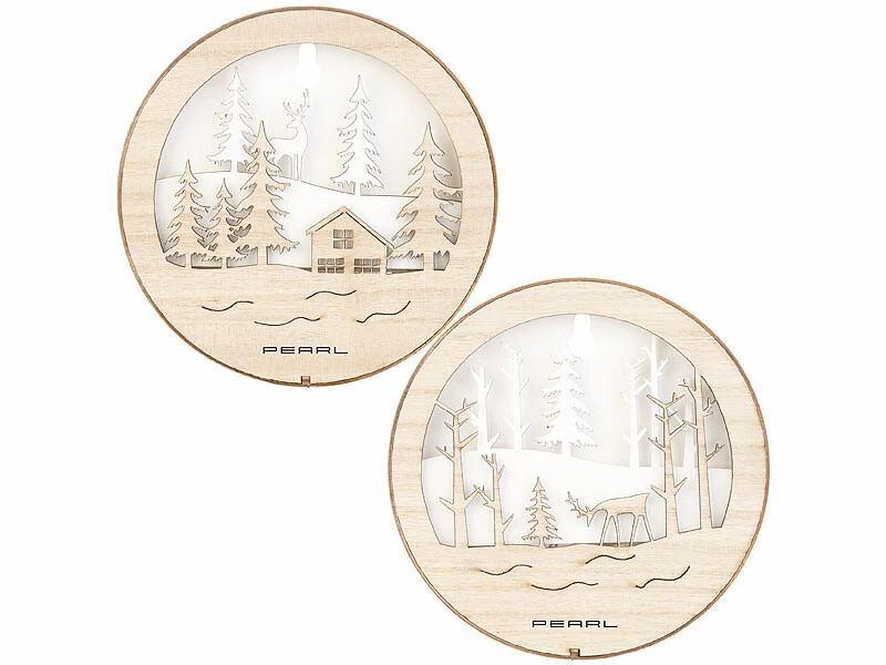 2 Tableaux De Noël Lumineux En Bois 8 2 Tableaux De Noël Lumineux En Bois – Image 8