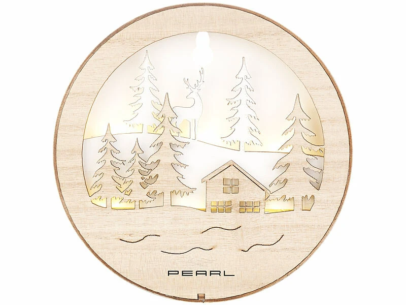 2 Tableaux De Noël Lumineux En Bois 3 2 Tableaux De Noël Lumineux En Bois – Image 3