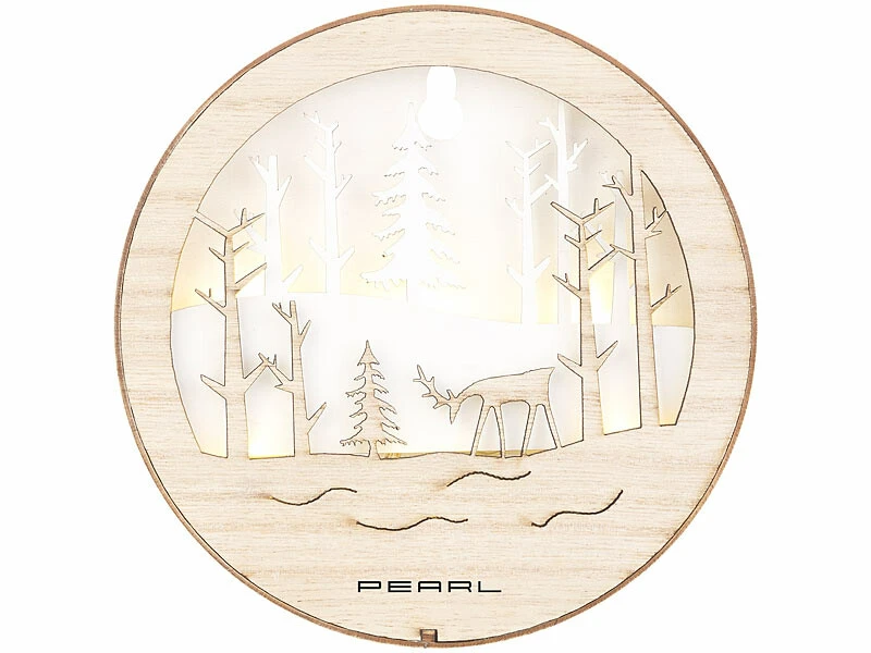 2 Tableaux De Noël Lumineux En Bois 4 2 Tableaux De Noël Lumineux En Bois – Image 4