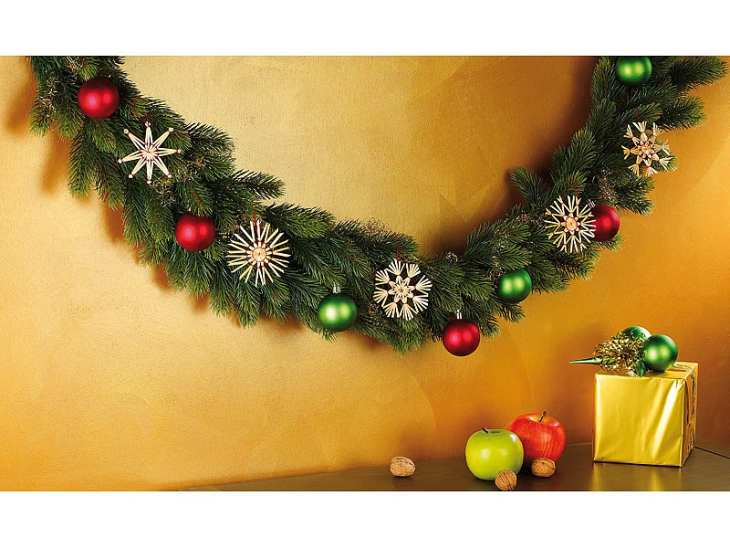 24 Étoiles En Paille Pour Sapin De Noël 3 24 Étoiles En Paille Pour Sapin De Noël – Image 3