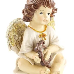 4 Anges De Noël Décoratifs Avec Instruments De Musique -Pearl Noël Soldes Boutique 4 anges de noel decoratifs avec instruments de musique ref NX7264 3