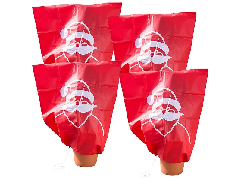 4 Housses D'hivernage Décoratives 110 X 120 Cm - "Père Noël" 1 4 Housses D'hivernage Décoratives 110 X 120 Cm - "Père Noël"