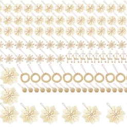 132 Décorations De Noël En Paille