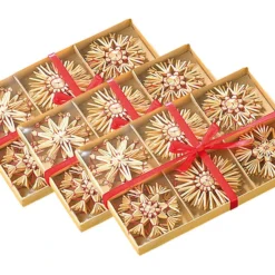 72 Étoiles En Paille Pour Sapin De Noël