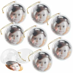 8 Boules De Noël Personnalisables Avec Une Photo