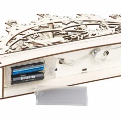 Arche Lumineuse En Bois Motif Père Noël & Renne -Pearl Noël Soldes Boutique arche lumineuse en bois motif pere noel renne ref NX8190 6