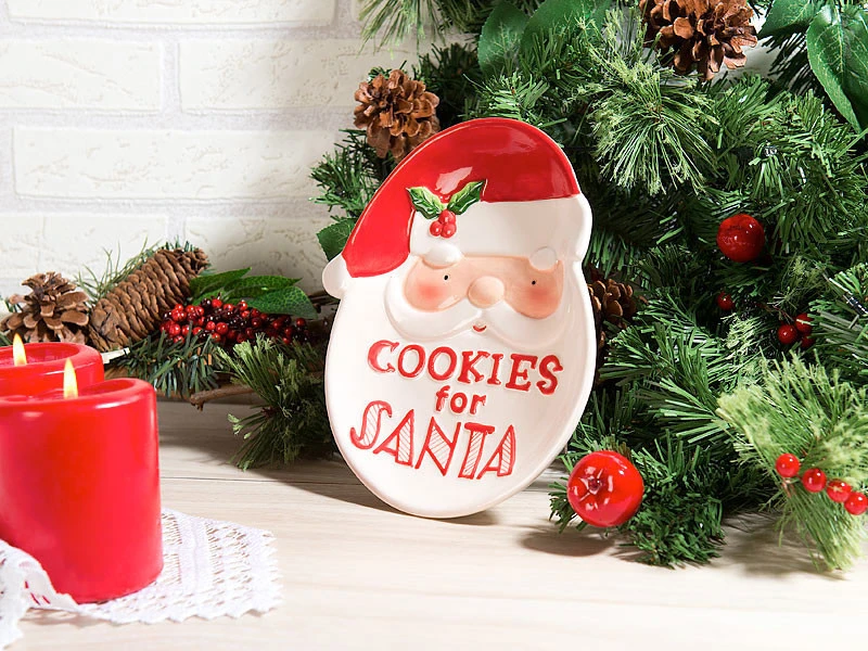 2 Assiettes Décoratives Père Noël "Cookies For Santa" 4 2 Assiettes Décoratives Père Noël "Cookies For Santa" – Image 4