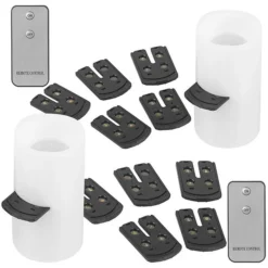 2 Bougies à LED Avec Projection De Motifs De Noël -Pearl Noël Soldes Boutique bougie a led avec projection de motifs de noel x2 ref NX8978 3