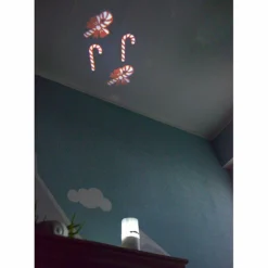 2 Bougies à LED Avec Projection De Motifs De Noël -Pearl Noël Soldes Boutique bougie a led avec projection de motifs de noel x2 ref NX8978 7