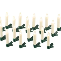 Bougies à LED Pour Sapin De Noël Avec Télécommande Infrarouge - X20 - Blanc