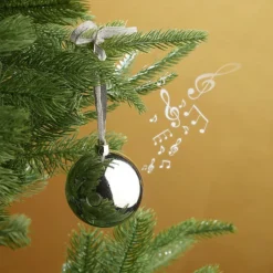 2 Boules De Noël Avec Bluetooth Et Haut-parleur Intégré - Argent -Pearl Noël Soldes Boutique boule de noel avec bluetooth et haut parleur integre argent ref HZ2716 1 1