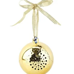 Boule De Noël Avec Bluetooth Et Haut-parleur Intégré - Or