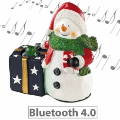 Décoration De Noël Avec Haut-parleur Bluetooth - Bonhomme De Neige