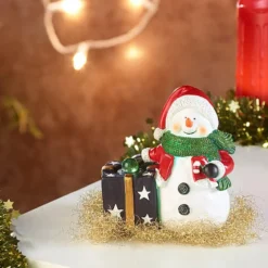 Décoration De Noël Avec Haut-parleur Bluetooth - Bonhomme De Neige -Pearl Noël Soldes Boutique decoration de noel avec haut parleur bluetooth bonhomme de neige ref HZ2711 4