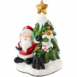 Décoration De Noël Avec Haut-parleur Bluetooth - Père Noël -Pearl Noël Soldes Boutique decoration de noel avec haut parleur bluetooth pere noel ref HZ2710 4