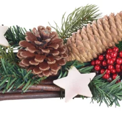 Décoration De Noël Naturelle 30 Cm Faite Main