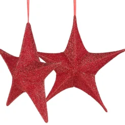 Lot De 2 étoiles De Noël Pliables Ø 40 Cm