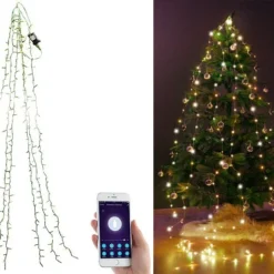 Guirlande Connectée Pour Sapin De Noël Avec 6 Fils Et 240 LED