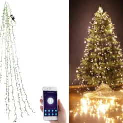 Guirlande Connectée Pour Sapin De Noël Avec 8 Fils Et 320 LED