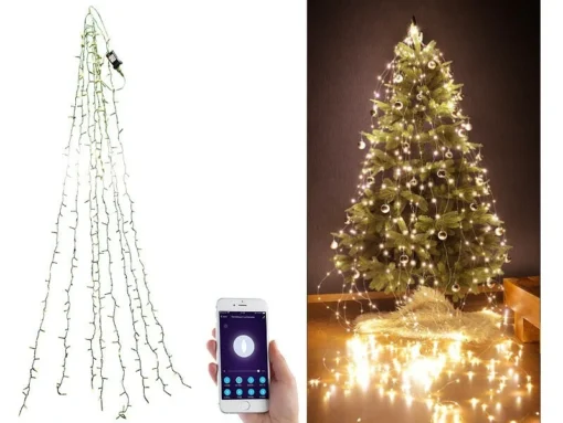 Guirlande Connectée Pour Sapin De Noël Avec 8 Fils Et 320 LED -Pearl Noël Soldes Boutique guirlande connectee pour sapin de noel avec 8 fils et 320 led ref NX4948 2