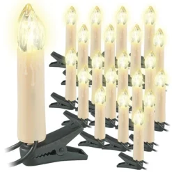 Guirlande De 20 Bougies à LED Pour Sapin De Noël