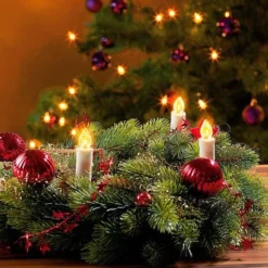 Guirlande De 20 Bougies à LED Pour Sapin De Noël -Pearl Noël Soldes Boutique guirlande de 20 bougies a led pour sapin de noel ref NX6583 3