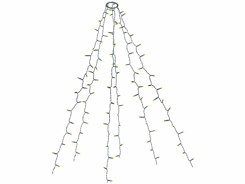 Guirlande Lumineuse 6 Fils / 180 LED Effet Cascade Pour Sapin De Noël 7 Guirlande Lumineuse 6 Fils / 180 LED Effet Cascade Pour Sapin De Noël – Image 7