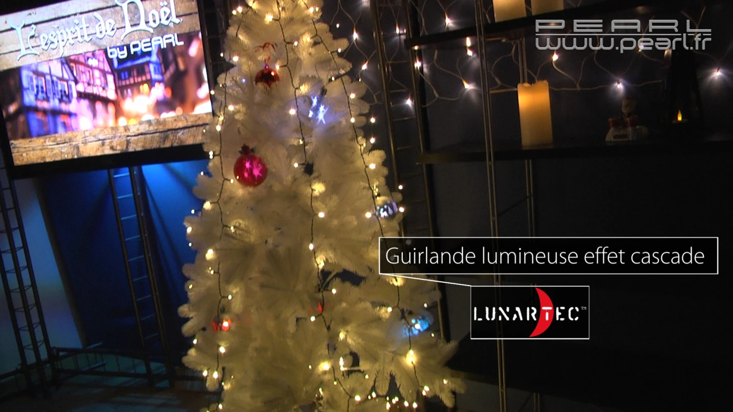 Guirlande Lumineuse 6 Fils / 180 LED Effet Cascade Pour Sapin De Noël 5 Guirlande Lumineuse 6 Fils / 180 LED Effet Cascade Pour Sapin De Noël – Image 5