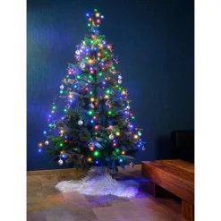 Guirlande Lumineuse Effet Cascade Pour Sapin De Noël, 180 LED, Avec Bluetooth & Application -Pearl Noël Soldes Boutique guirlande lumineuse effet cascade pour sapin de noel 180 led avec bluetooth application ref NX6140 9