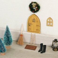 2 Kits De Décoration De Noël "Porte De Maison De Lutin" -Pearl Noël Soldes Boutique kit de decoration de noel porte de maison de lutin ref ZX6279 1