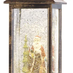 Lanterne LED Sans Fil à Neige Tourbillonnante Et Père Noël -Pearl Noël Soldes Boutique lanterne led sans fil a neige tourbillonnante et pere noel ref NX8182 2