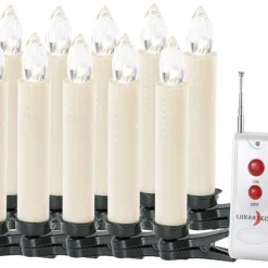 Lot De 10 Bougies De Noël Pour Sapin