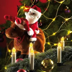 Lot De 10 Bougies De Noël Pour Sapin -Pearl Noël Soldes Boutique lot de 10 bougies de noel pour sapin ref NX6659 10