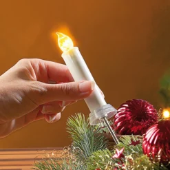 Lot De 10 Bougies De Noël Pour Sapin -Pearl Noël Soldes Boutique lot de 10 bougies de noel pour sapin ref NX6659 4