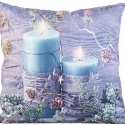 3 Coussins Déco De Noël à LED, Fonctionnement à Piles, 45 X 45 Cm -Pearl Noël Soldes Boutique lot de 3 coussins deco de noel a led fonctionnement a piles 45 x 45 cm ref NX8963 1