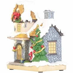Maisonnette Décorative Avec Père Noël Et Illuminations -Pearl Noël Soldes Boutique maisonnette decorative avec pere noel et illuminations ref NX8152 4
