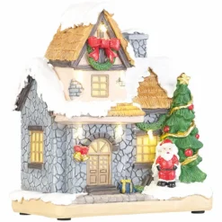 Maisonnette Décorative Avec Père Noël Et Illuminations -Pearl Noël Soldes Boutique maisonnette decorative avec pere noel et illuminations ref NX8152 7