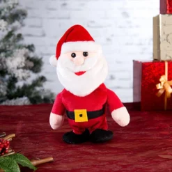 Peluche Parlante 22 Cm Avec Microphone Intégré - Père Noël -Pearl Noël Soldes Boutique peluche parlante pere noel 22 cm avec microphone integre ref PX2306 3