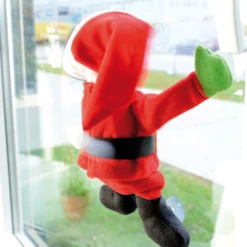 Père Noël Chantant Et Dansant à Ventouses Et Capteur De Son -Pearl Noël Soldes Boutique pere noel chantant et dansant a ventouses et capteur de son ref NC2440 3