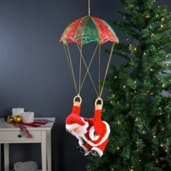 2 Pères Noël En Parachute ''Santa Sky'' 11 2 Pères Noël En Parachute ''Santa Sky'' -Pearl Noël Soldes Boutique pere noel en parachute santa sky ref NC8180 3 1