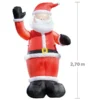 Père Noël Gonflable Avec Bras Mécanique - 270 Cm