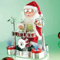 Père Noël Rock’N’Roll Avec Effets Lumineux à LED -Pearl Noël Soldes Boutique pere noel rock n roll ref NC6011 2